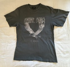 T-shirt Anine Bing Eagle grafica donna piccola grigia invecchiata Los Angeles