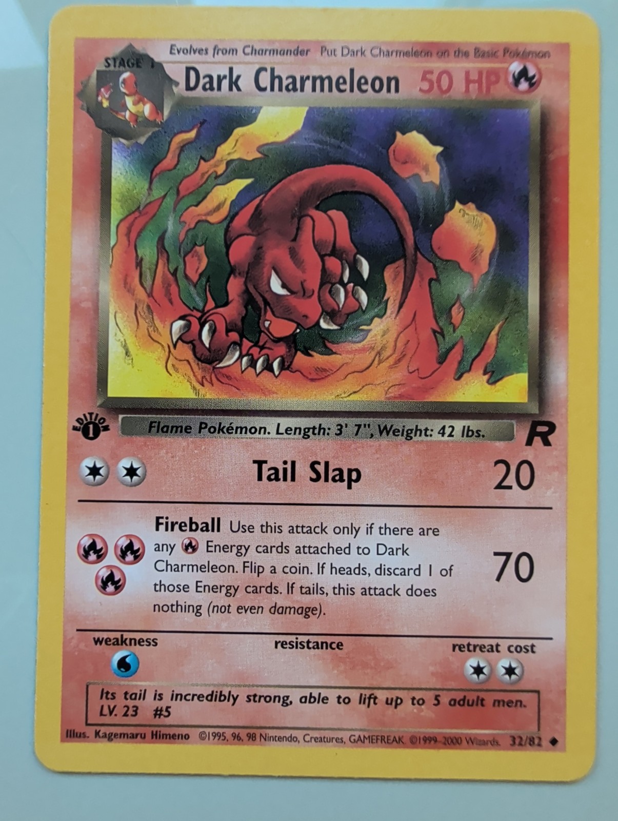 Pokemon - Dark Charmeleon - 32/82 - Team Rocket - Uncommon - 1st Edition