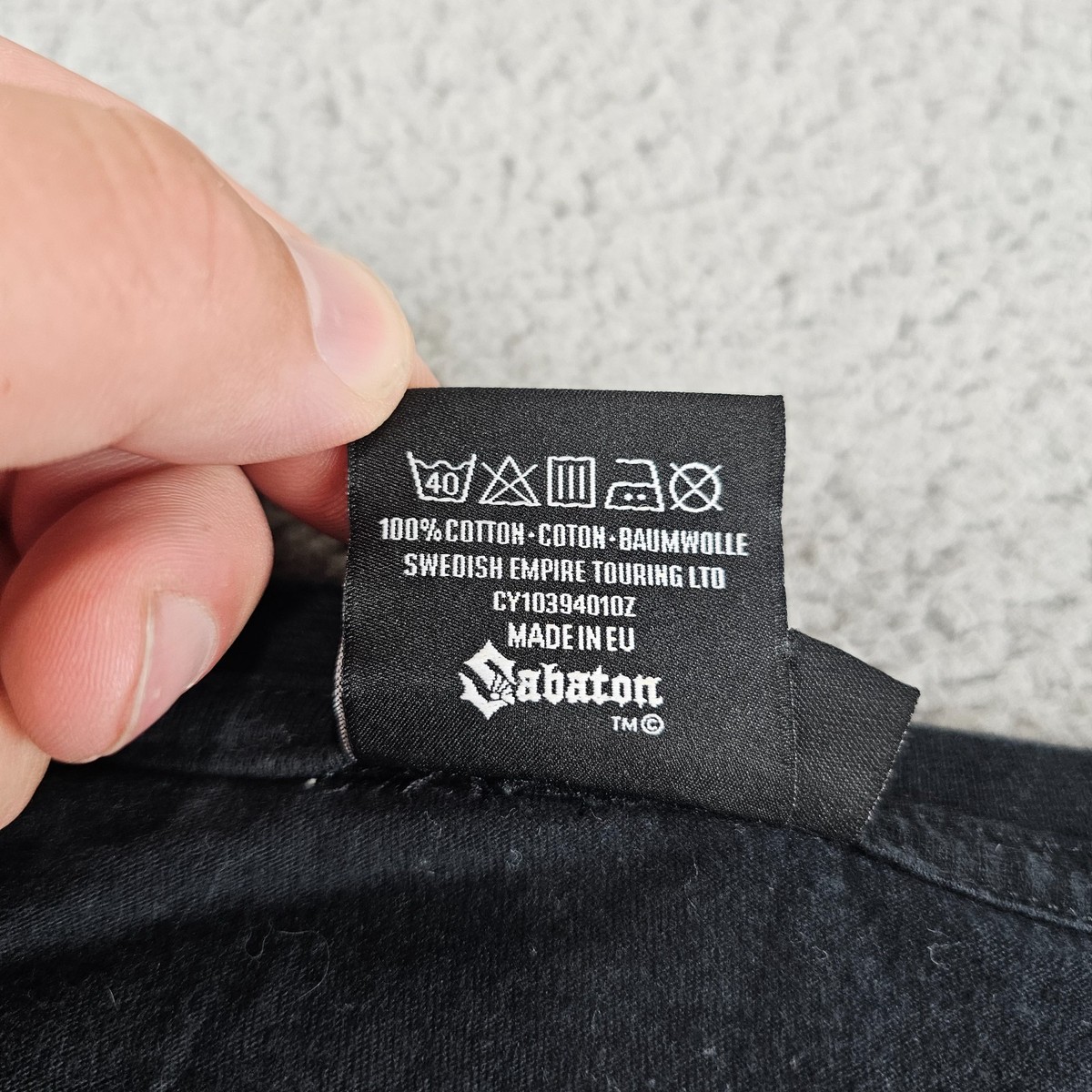 Sabaton Shirt Mens 3XL Black Official Merch Christmas Yule Metal Band Concert View 5
