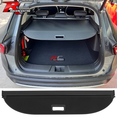 Fit 24-26 Chevrolet Trax Retractable Black Rear Trunk Cargo Luggage Cover Canvas