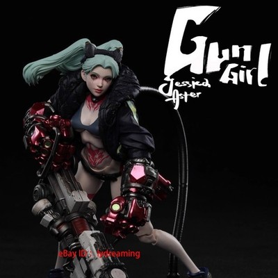 Romankey Cyberpunk Rebecca Action Figure Model 1/12 Gun Girl Limited Edition