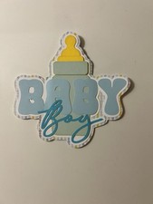 Baby Boy Handmade Premade Scrapbook Title Paper Pieced Die Cut