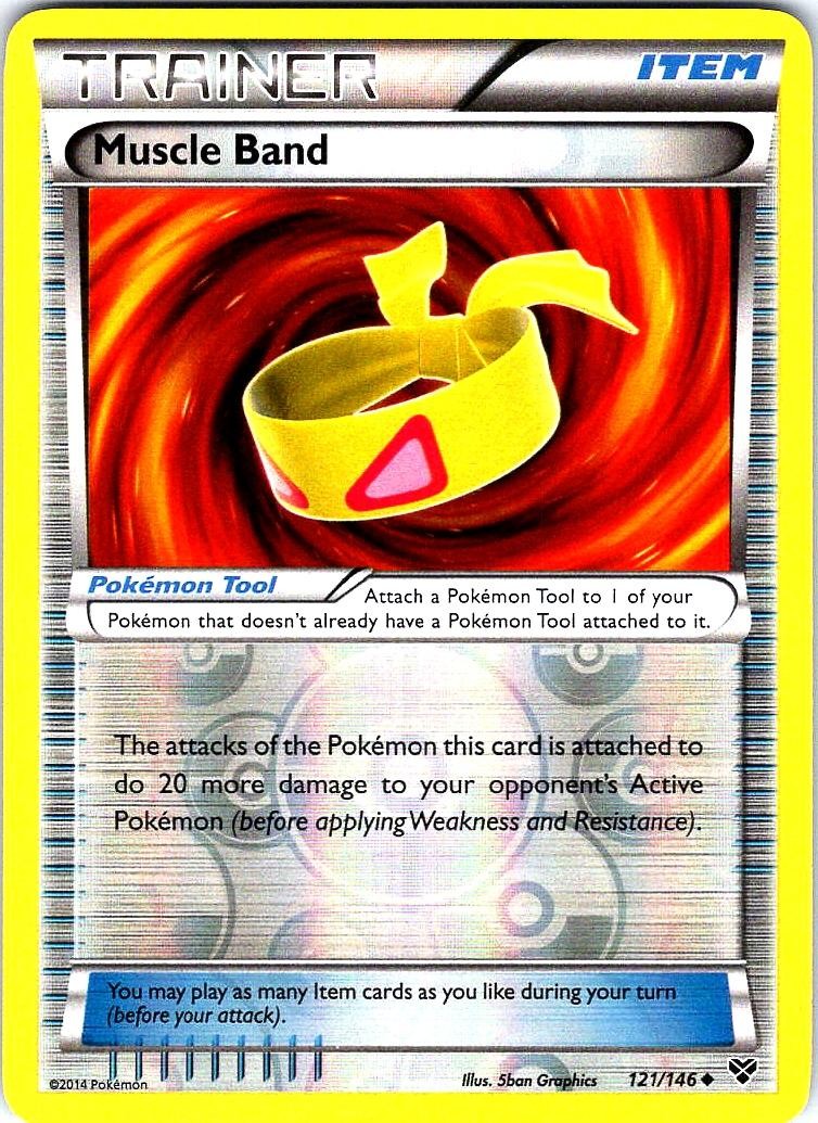 Muscle Band 121/146 Uncommon XY Pokemon Reverse Holo Near Mint