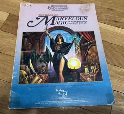 Dungeons & Dragons The Book of Marvelous Magic Gygax Original