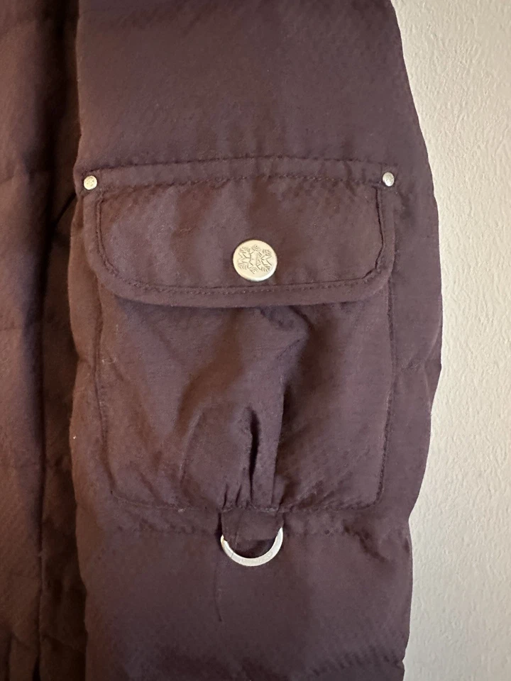 Abrigo parka Eddie Bauer para mujer Sun Valley relleno de plumón con capucha de piel extraíble talla XS Foto 4 de 4