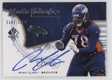 2008 SP Authentic Rookie Authentics Signatures /1199 Ryan Clady #230 Auto 0x1m