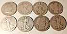 90% Silver Half Dollars 8 Coins $4 Face Value #613