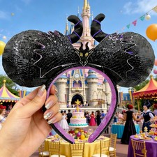 Maleficent Sleeping Beauty Dragon Headband Disney Parks Resort Minnie Mouse Ears