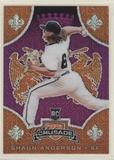 2019 Panini Chronicles Crusade Purple Mojo Prizm 54/75 Shaun Anderson #15 qf6