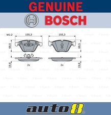 Bosch Front Brake Pads for Bmw X 1 Xdrive 28 I E 84 2L  N20 B20A 2012 - 2015