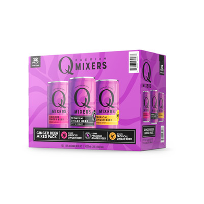 Q Ginger Beer Variety Pack (Q GINGER BEER, Q TROPICAL GINGER BEER, Q HIBISCUS...