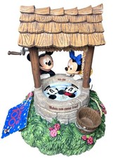 Disney Hallmark 2001 NEW Vintage Mickey Minnie Wishing Well Coin Bank 100th BDay