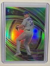 Noah Syndergaard 2020 Panini Select Neon Green Prizm /99 , #122 , Mets