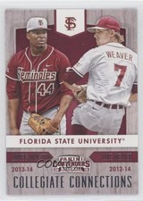 2015 Panini Contenders Collegiate Connections Jameis Winston Luke Weaver #13 1s8