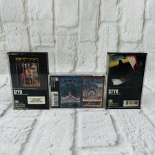 Styx Grand Illusion Corner Stone Paradise Theater Cassette Tape Lot Classic Rock