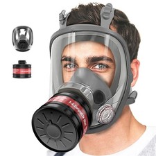 Reusable Full Face Respirator Gas Mask with 40mm Activated Carbon Filter 6800
