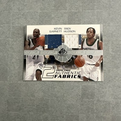 Upper Deck SP Game Used Authentic Fabrics Dual Garnett Hudson #KG/TH-J  9/100
