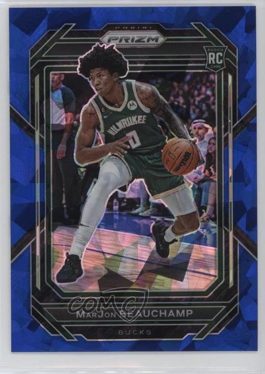 2022-23 Panini Prizm Blue Ice Prizm 69/125 MarJon Beauchamp #268 Rookie RC 8d9