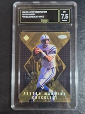 1998 Collectors Edge Masters Peyton Manning Gold Checklist Rookie NM+ 7.5