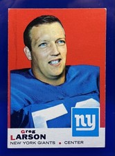 1969 Topps Football Greg Larson New York Giants #106