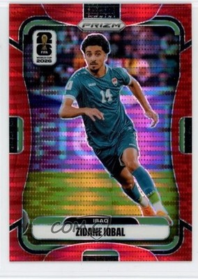 2026 Panini Prizm FIFA World Cup Preferred Red Prizm /75 Zidane Iqbal #455 1wp4
