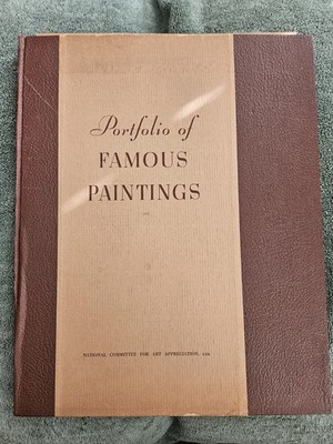 1937 Portfolio of Famous Paintings National Committee for Art Appreciation