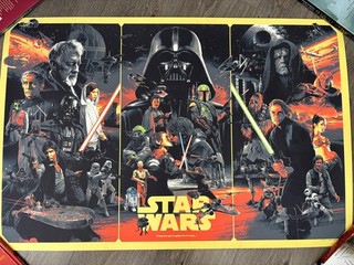 Star Wars Poster TRILOGIE von Gabz 24”x36” Größe Druck Star Wars Limited Edition