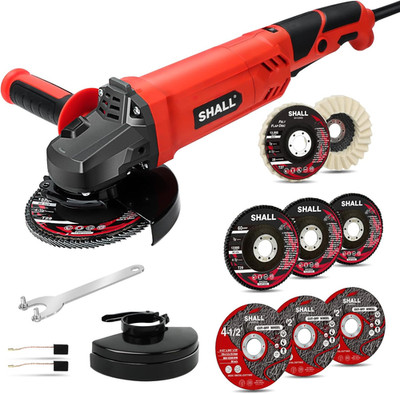 Angle Grinder Tool 7.5Amp 4-1/2 Inch, 6-Variable-Speed Grinders Power Tools, Ele