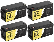 12V 200Ah LiFePO4 Lithium Battery DeepCycle 200A BMS for Marine Off-grid Solar