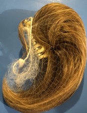 Blonde Synthetic Hair Piece Bun Or Chignon Extension With Claw Clip - New