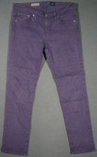 XB07419 *ADRIANO GOLDSCHMIED* USA MADE SLIM, STRAIGHT WOMENS JEANS sz29R PURPLE