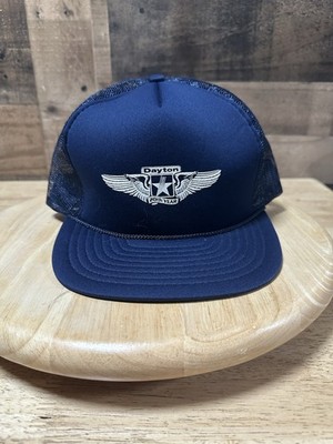 Vintage Blue/White 20th Year Dayton Air Show SnapBack Trucker Hat New Old Stock