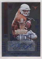 2015 Contenders Draft Picks College Ticket Blue Foil Jaxon Shipley #200 Auto i5f