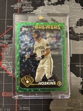 2024 Topps Green Foil #357 Rhys Hoskins Milwaukee Brewers 496/499 #357
