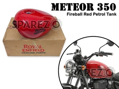 Genuine Royal Enfield Meteor 350 Fireball Red Fuel Petrol Tank