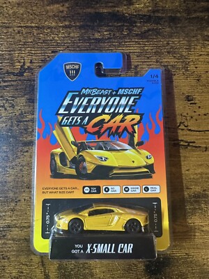 NEW Lamborghini Yellow Diecast Mr. Beast x MSCHF Everyone Gets a Car Youtube
