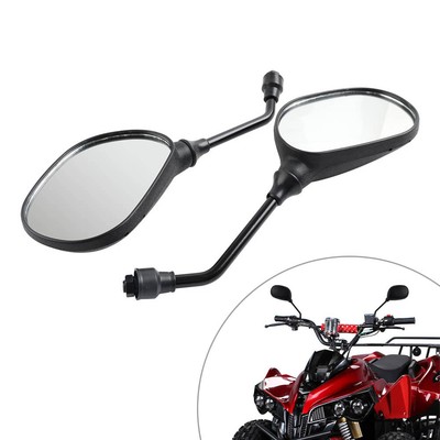 ATV Motorcycle Side View Mirror 10mm for Polaris Honda Kawasaki
