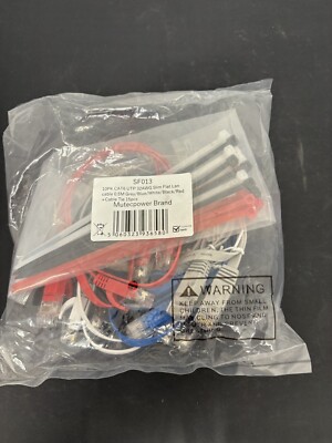 MutecPower Multikabel Slim flach 0,5m Cat6 RJ45 Ethernet Netzwerk Patchkabel (G8)