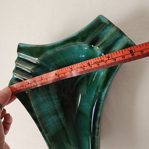 Blue Mountain Pottery Canada Mid Century Modern Ashtray Green Drip Glaze VTG 60s - Picture 9 of 10