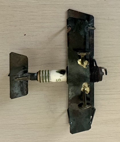 Avión vintage de metal y chispa biplano hecho a mano - Imagen 5 de 5