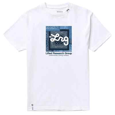 LRG Lifted Research Group Men's Strictly Script Roots White Shirt NWT Small