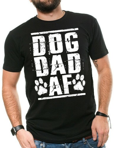 Dog Dad AF Funny Dog Lover T shirt Dog Dad Gift Funny Fathers Day Gift - 第 1/7 張圖片