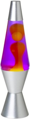 Lava Lite 21250400Us2125 Lava The Original Base Plateada Con Cera Amarilla En P