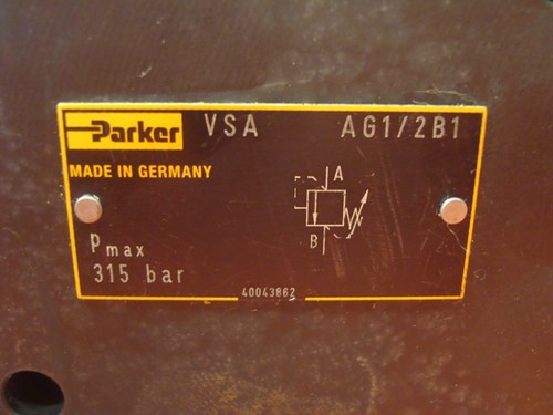 Válvula hidráulica Parker VSA AG1/2B1 - Imagen 2 de 3