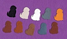 PUPPY siz die cuts dog scrapbook cards