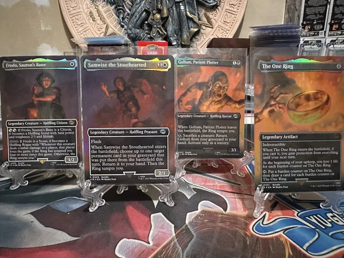 MTG Lord of the Rings cards reveal Sauron, Frodo, and Gollum