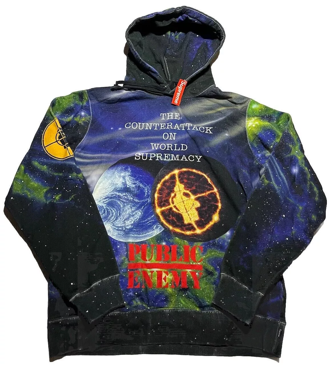 Sweat à capuche Supreme Undercover Public Enemy Fear Black Planet taille M DEADSTOCK GM8