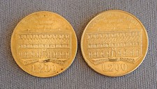 Italia Repubblica Italiana 1990 200 Lire Consiglio di Stato (2 monete)