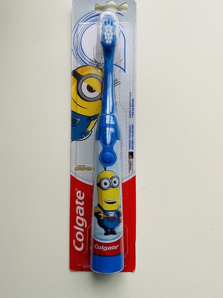 Colgate - Childrens Minions Battery Toothbrush - Extra Soft - BLUE KEVIN
