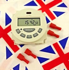 ⭐ 240V LCD Digital Programmable Control Power Timer Switch Relay With Crimps ⭐UK